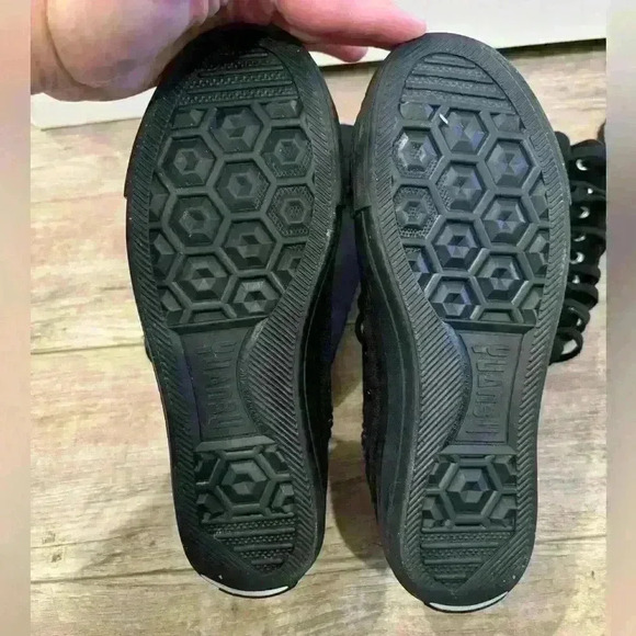 Yuabu lace up black shoe boots size 38 - Picture 4 of 7